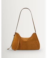 Tory Burch - Tory Burch Romy Pebbled Leather Shoulder Bag - Lyst