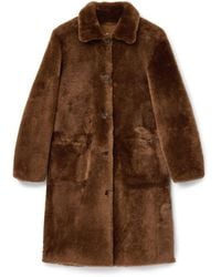 AllSaints - Allsaints Serra Shearling Coat - Lyst