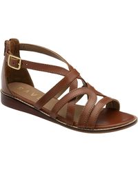 Ravel - Leather Open Toe Cross Strap Sandals - Lyst