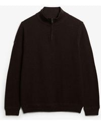 Superdry - Cotton Texture Half-Zip Jumper - Lyst
