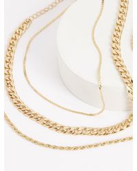 Next - Three Layer Chain Necklace - Lyst