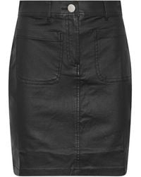 M Com - Petite Coated Front Pocket A-Line Skirt - Lyst