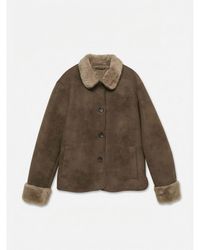 Vero Moda - Faux Shearling Short Jacket - Lyst