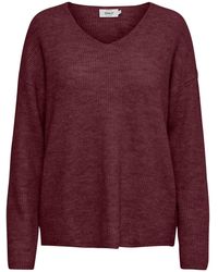 ONLY - V-Neck Jumper - Lyst