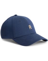 Tommy Hilfiger - Monogram Twill Baseball Cap - Lyst