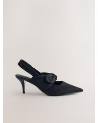 Next - Forever Comfort Pointed Toe Bow Slingback Heels - Lyst