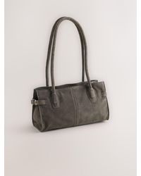 Next - Suede Structured Shoulder Bag - Lyst