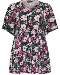 Yours Curve - Oberteil Mit Flügelärmelneu 50-52 (Uk 22-24) - Lyst