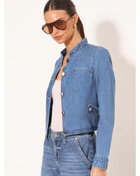 Lipsy - Denim Trophy Jacket - Lyst