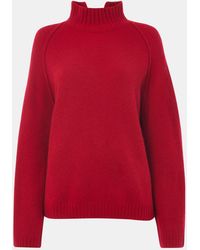 Whistles - Wool Mix Split Funnel Knit Jumper - Lyst