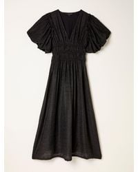 FatFace - Fatface Tabitha Textured Midi Dress - Lyst