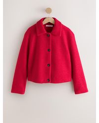 Next - Coatigan Button Through Smart Bomber Jacket - Lyst