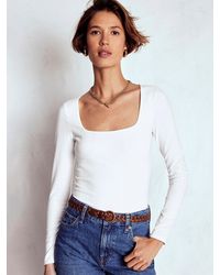Boden - Double Layer Square Neck Top - Lyst