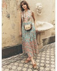 Boden - 100% Cotton Wren Tiered Midi Dress - Lyst