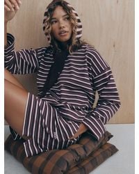 Self - Berry Stripe Long Sleeve Pyjamas - Lyst