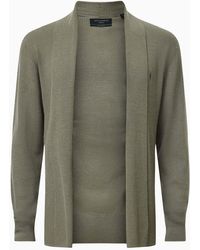 AllSaints - Allsaints Mode Merino Wool Open Cardigan - Lyst