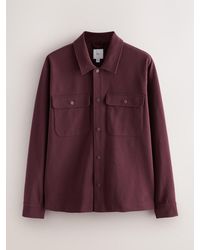Next - Jersey Twill Popper Shacket - Lyst