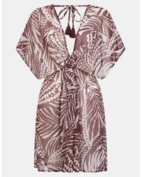 Accessorize - Palm Print Mini Kaftan - Lyst