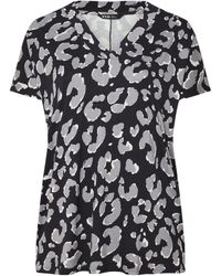 Yours Curve - Deep Band Grown On Basic T-Shirt44 - Lyst