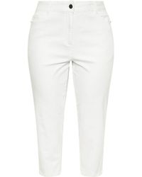 Evans - Cropped Straight Leg Jeans - Lyst