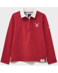 Crew - Plain Long Sleeve Rugby Shirt - Lyst