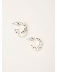 FatFace - Fatface Gem Double Huggie Earrings - Lyst