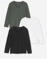 JD Williams - 3 Pack V-Neck Long Sleeve Tops - Lyst