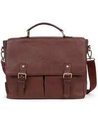 Jones Bootmaker - Jones Bootmaker Tan Grain Upland Leather Briefcase Bag - Lyst