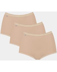 Sloggi - High Waist Basic+ Maxi Knickers 3 Pack - Lyst