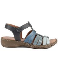 Pavers - Premium Leather Adjustable Fasten Sandals - Lyst
