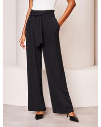 Lipsy - Hose Mit Weitem Bein Und Gürteleu 44 (Uk 16) - Lyst