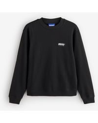 HUGO - Noda Crew Neck Logo Sweat Top - Lyst