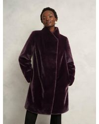 Hobbs - Petite Tarini Faux Fur Coat - Lyst
