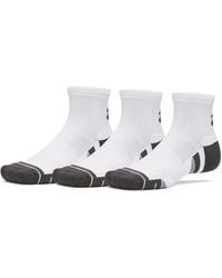 Under Armour - Performance Tech Quarter Socks 3 Pack - Lyst