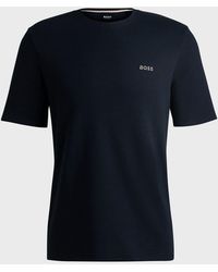 BOSS - Logo Regualr-Fit Waffle T-Shirt - Lyst