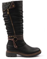 Lunar - Melinda W/Proof Fur Lined Long Boots - Lyst