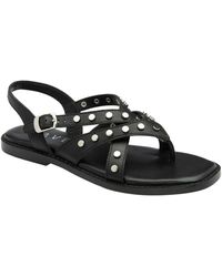 Ravel - Back Strap Studded Toe Post Leather Sandals - Lyst