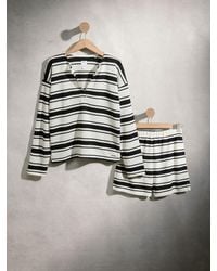 Next - Stripe Short Loungewear Set - Lyst