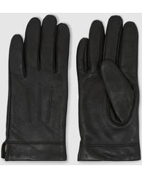 Reiss - Nappa Leather Gloves - Lyst