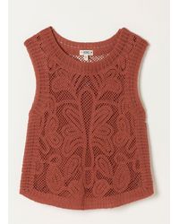 FatFace - Fatface Rust Palm Pattern 2-In-1 Tank - Lyst