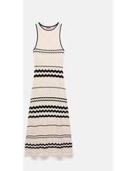 Mint Velvet - Textured Knit 100% Cotton Maxi Dress - Lyst