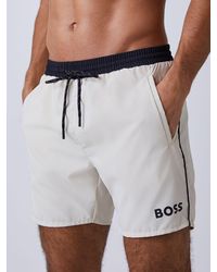 BOSS - Starfish Quick Dry Swim Shorts - Lyst
