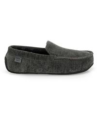 Totes - Soft Cord Moccasin Slippers - Lyst