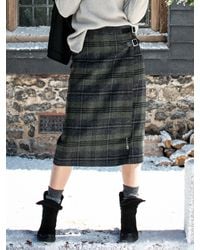 Celtic & Co. - Midi Celt Kilt Skirt - Lyst