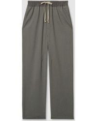 Les 100 Ciels - S Twill Trousers With Lyocell And Wool - Lyst