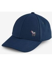 Paul Smith - Paul Smith Zebra Print Logo Cotton Cap - Lyst