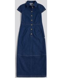 U.S. POLO ASSN. - U. S. Polo Assn U. S. Polo Assn. Denim Midi Shirt Dress - Lyst