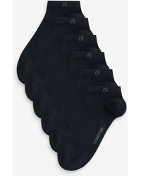 Calvin Klein - Logo Trainer Socks 6 Pack - Lyst