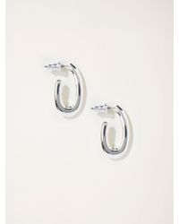FatFace - Fatface Twist Oval Hoop Earrings - Lyst