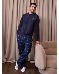 Threadbare - Ski Print Long Sleeve Christmas Pyjamas Set - Lyst